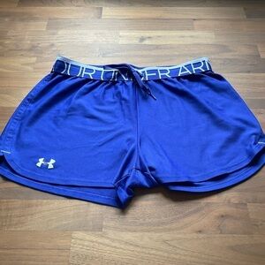 Under Armour semi fitted royal blue shorts